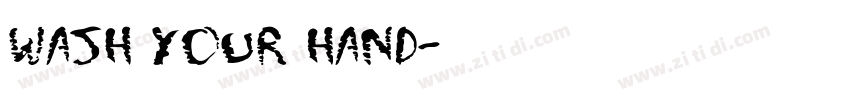 Wash Your Hand字体转换